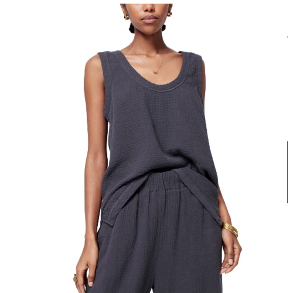 Faherty Brand Gray Dream Tank XS